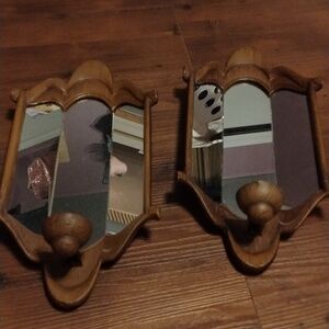 Hanging Glass Mirrors that hold candles